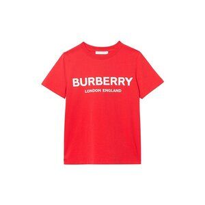 Burberry Red Kids Short Sleeve Tee